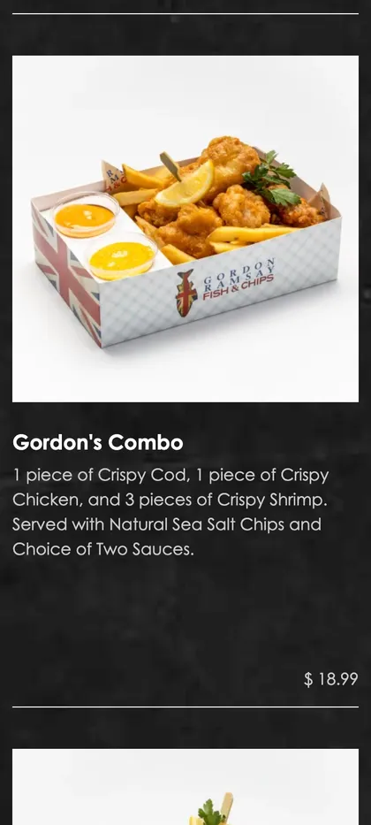 Screenshot of the NYC website showing a menu item exacty matching what's shown on Google Maps.